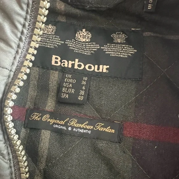 Barbour Dark Green Utility Jacket with Fur Trim - Picture 5 of 7